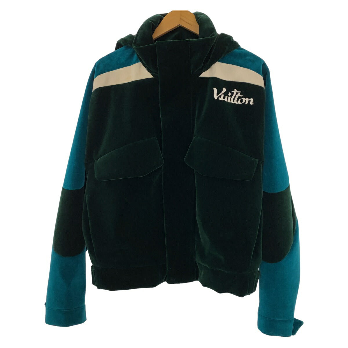 Louis Vuitton Velour Windbreaker Green Blue