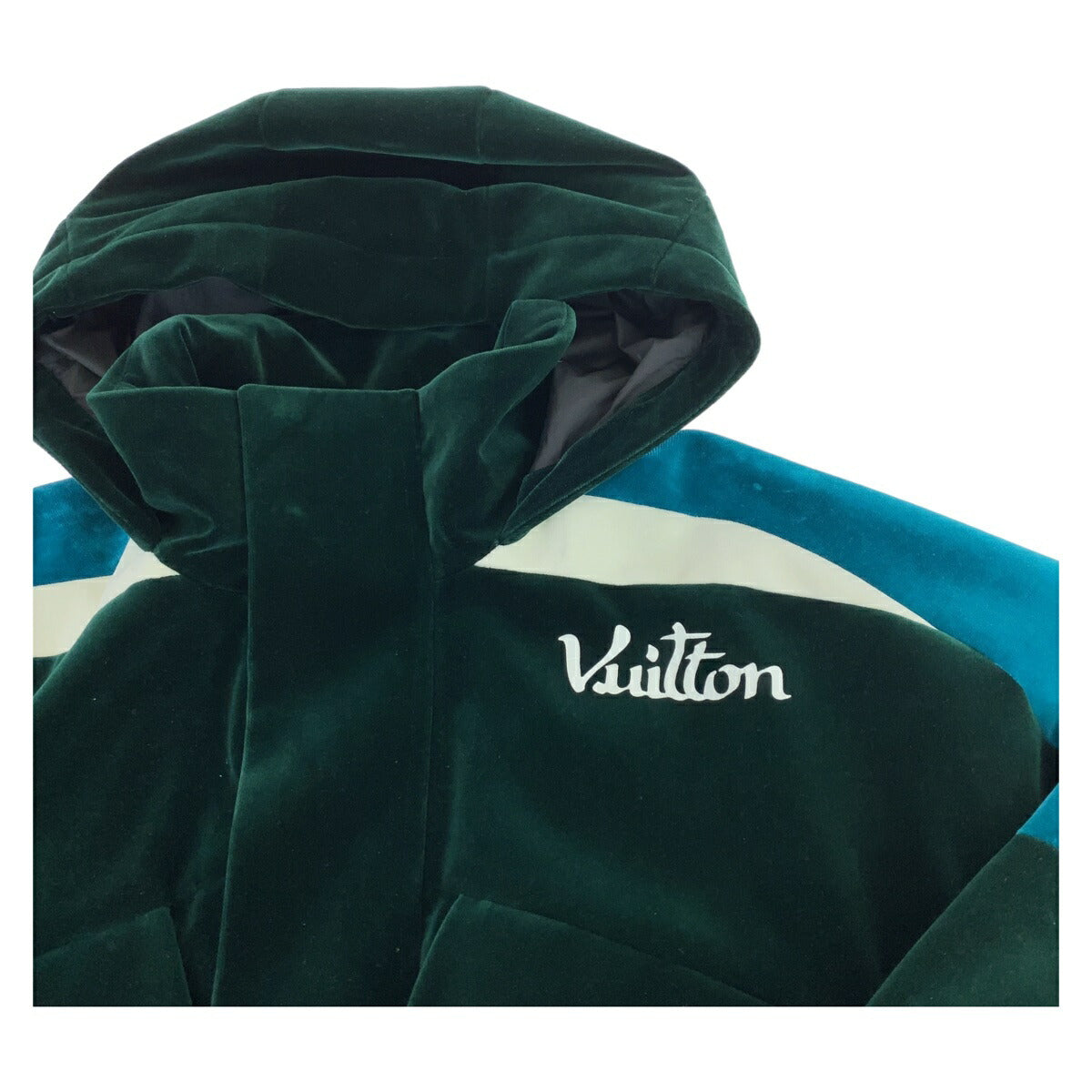 Louis Vuitton Velour Jacket Green Blue in Great Condition