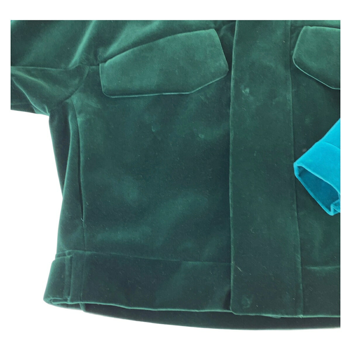 Louis Vuitton Velour Jacket Green Blue in Great Condition