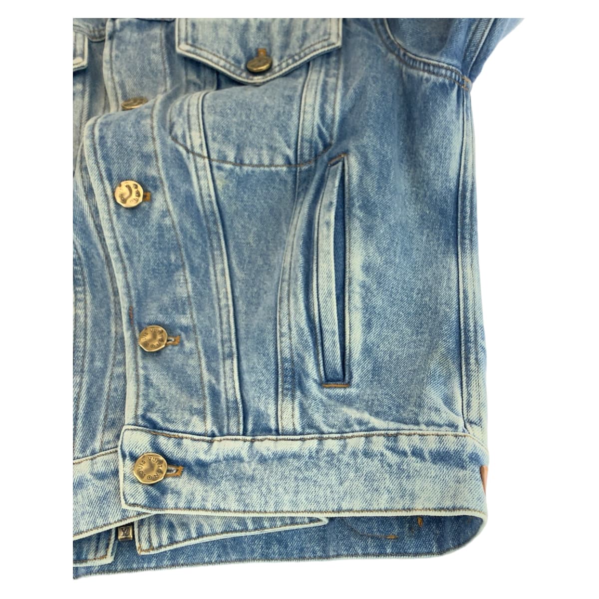 Louis Vuitton Cotton Denim Jacket Blue in Great Condition