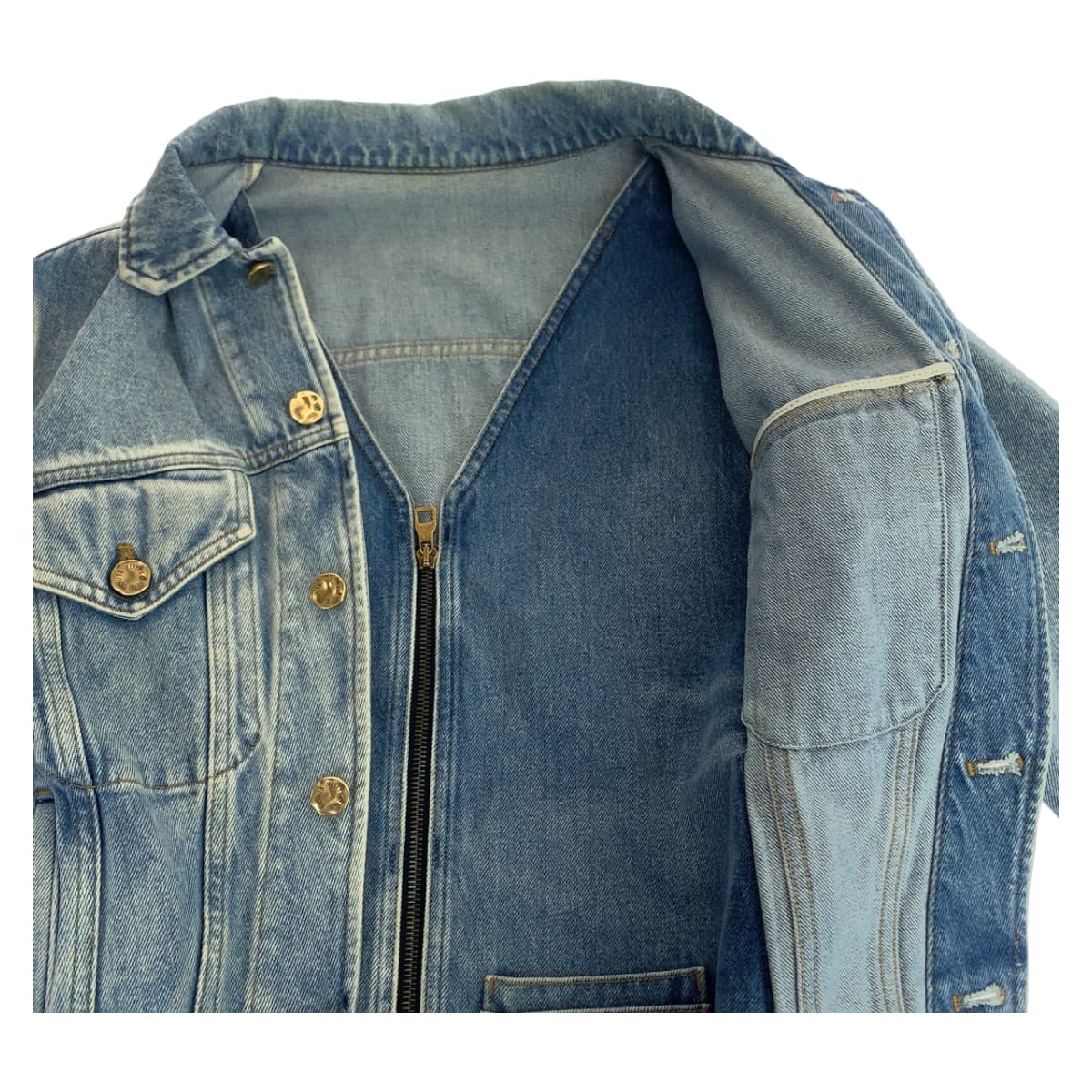 Louis Vuitton Cotton Denim Jacket Blue in Great Condition