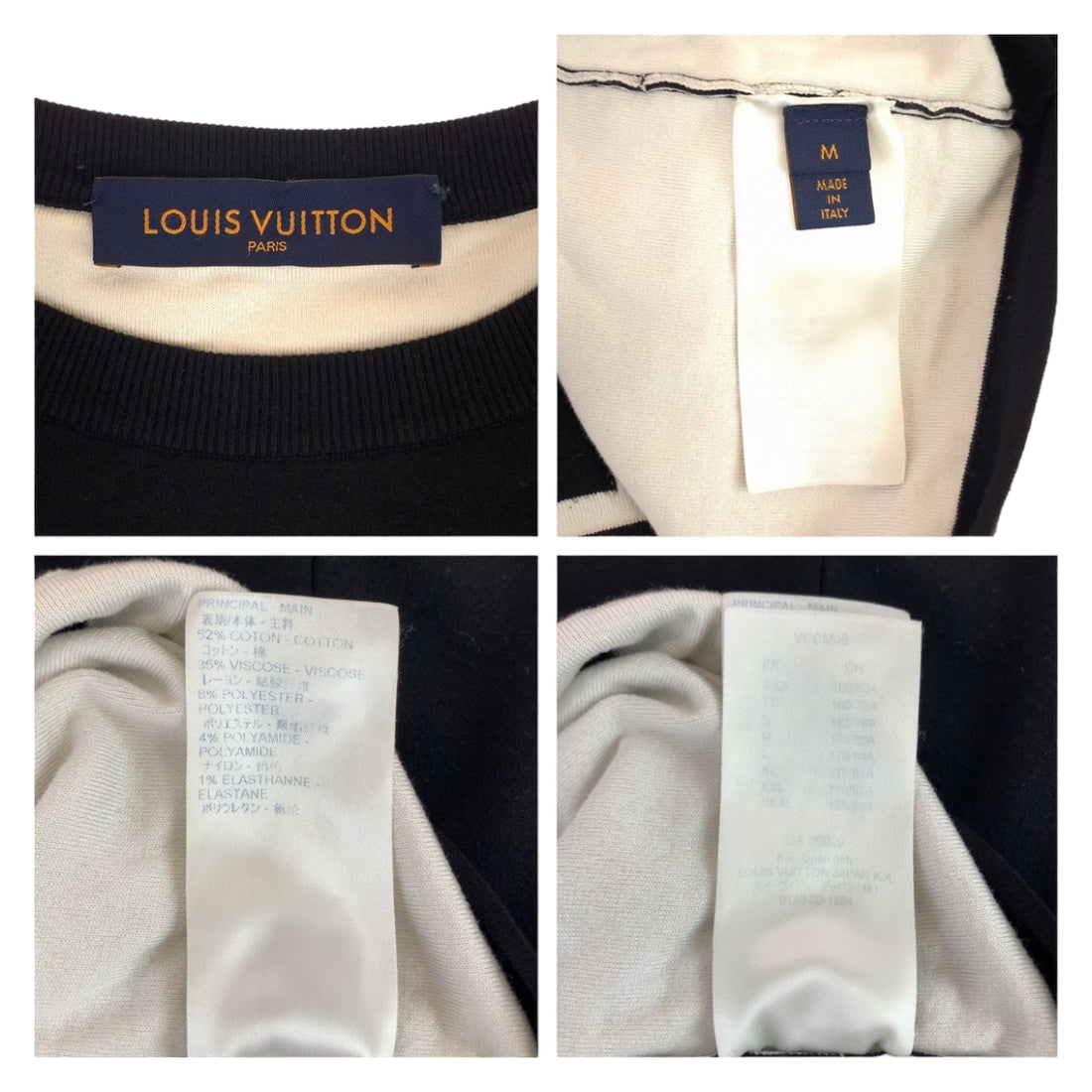 Louis Vuitton Graphic Logo Cotton Knit T-Shirt in Great Condition