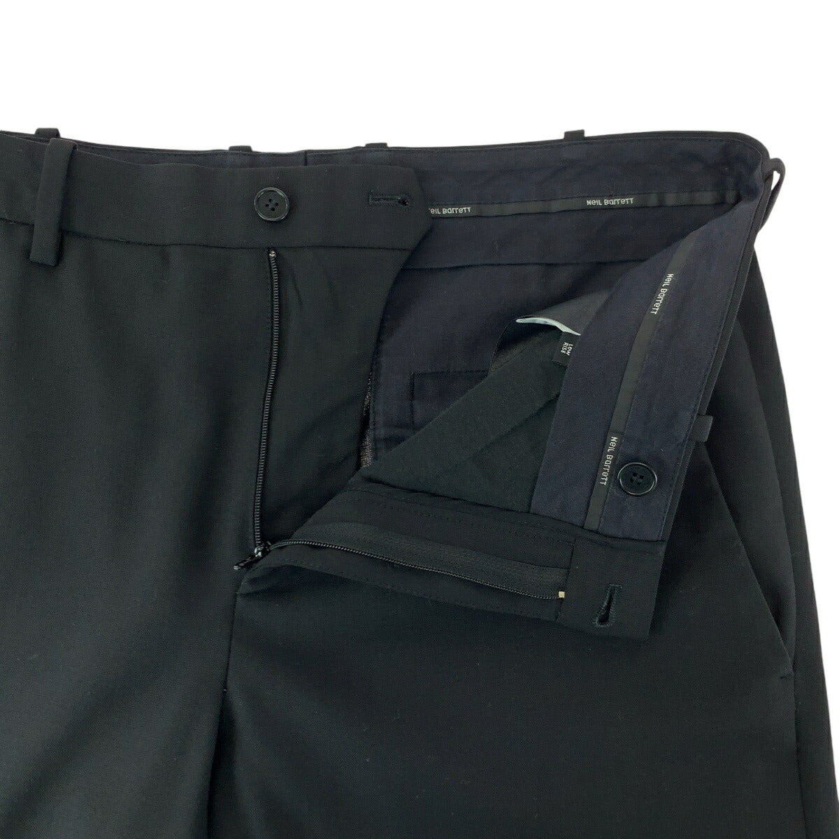 NEIL BARRETT Black Wool Pants PBPA410H