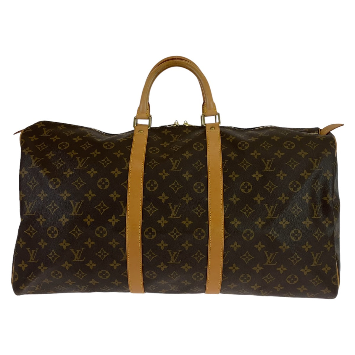 Louis Vuitton Monogram Keepall 55 Brown PVC M41424 in Very Good Condition