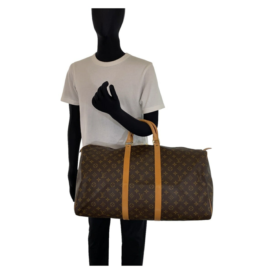 Louis Vuitton Monogram Keepall 55 Boston Bag