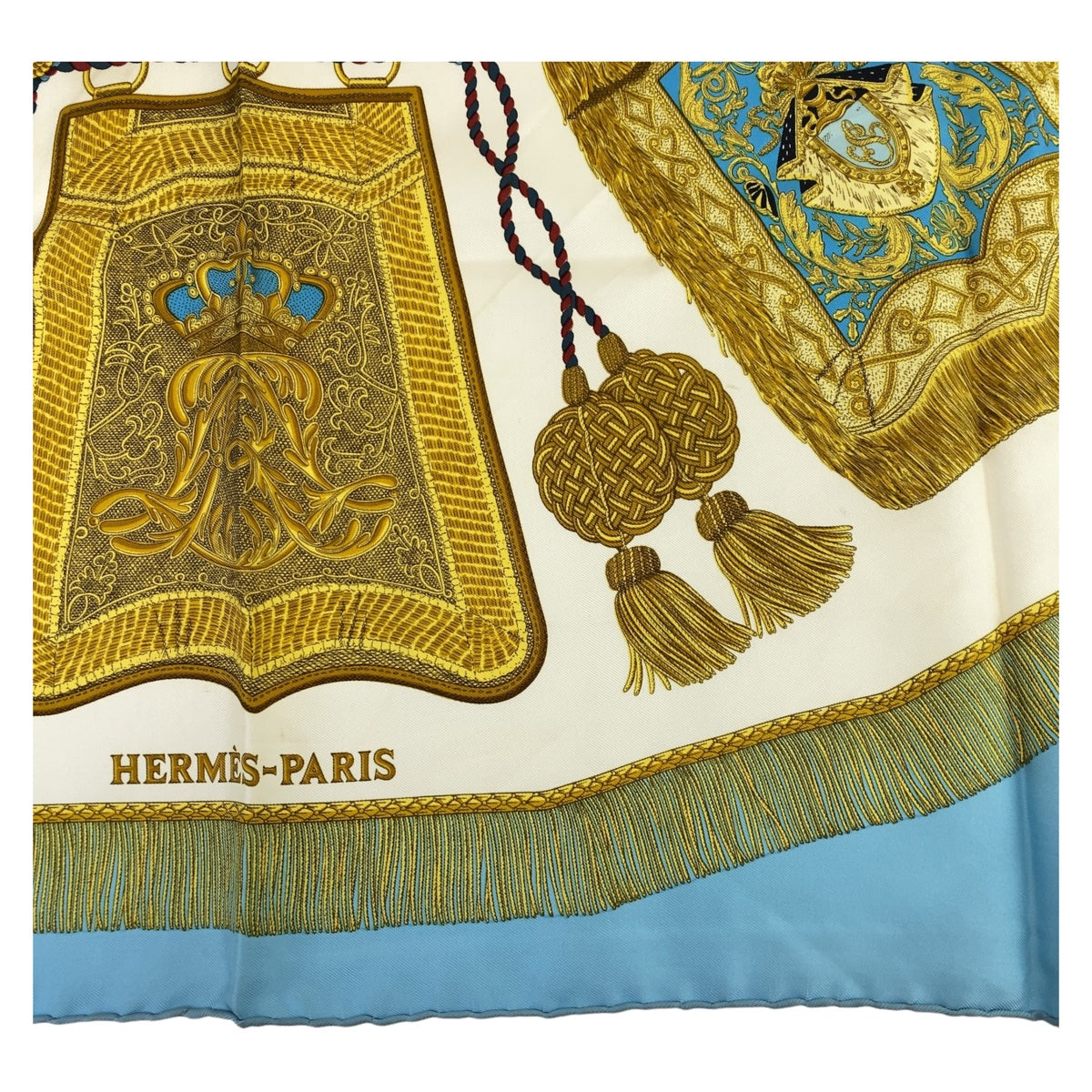 Hermes Silk Scarf Sabre Decor 90cm in Good Condition