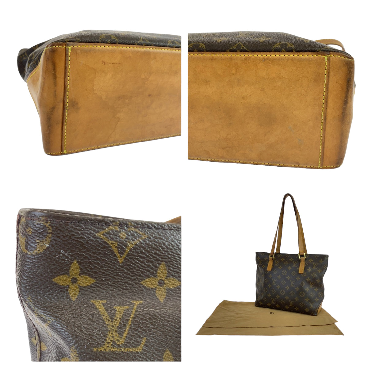 Louis Vuitton Monogram Cabas Piano Tote Bag M51148 in Very Good Condition