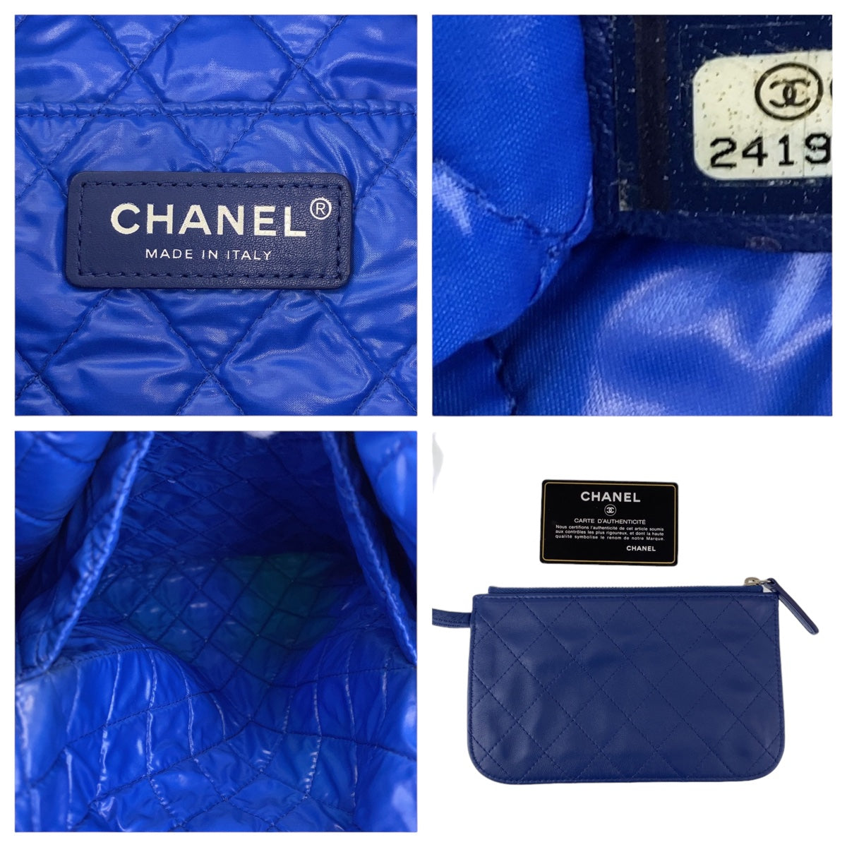 Chanel Nylon Mosaic Coco Mark Multicolor Silver Hardware Tote Bag in Great Condition