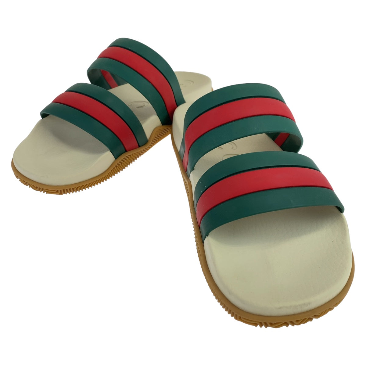 Gucci Rubber Sandals 692381 in Very Good Condition