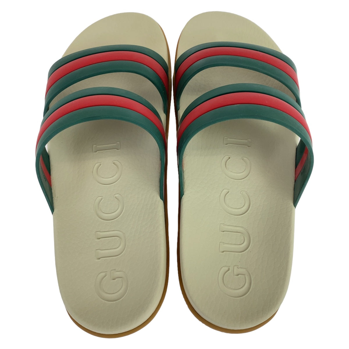 Gucci Rubber Sandals 692381 in Very Good Condition