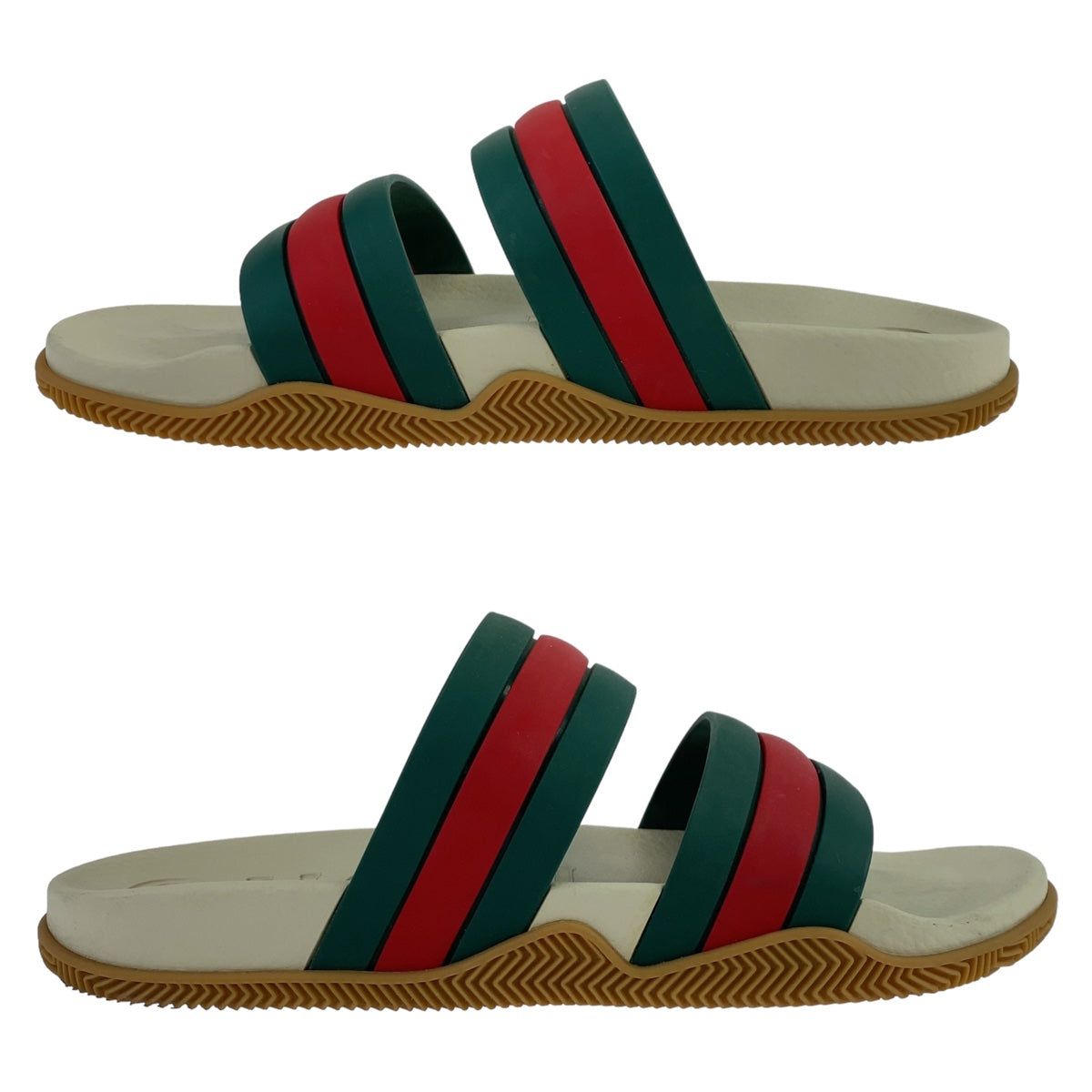 Gucci Rubber Sandals 692381 in Very Good Condition