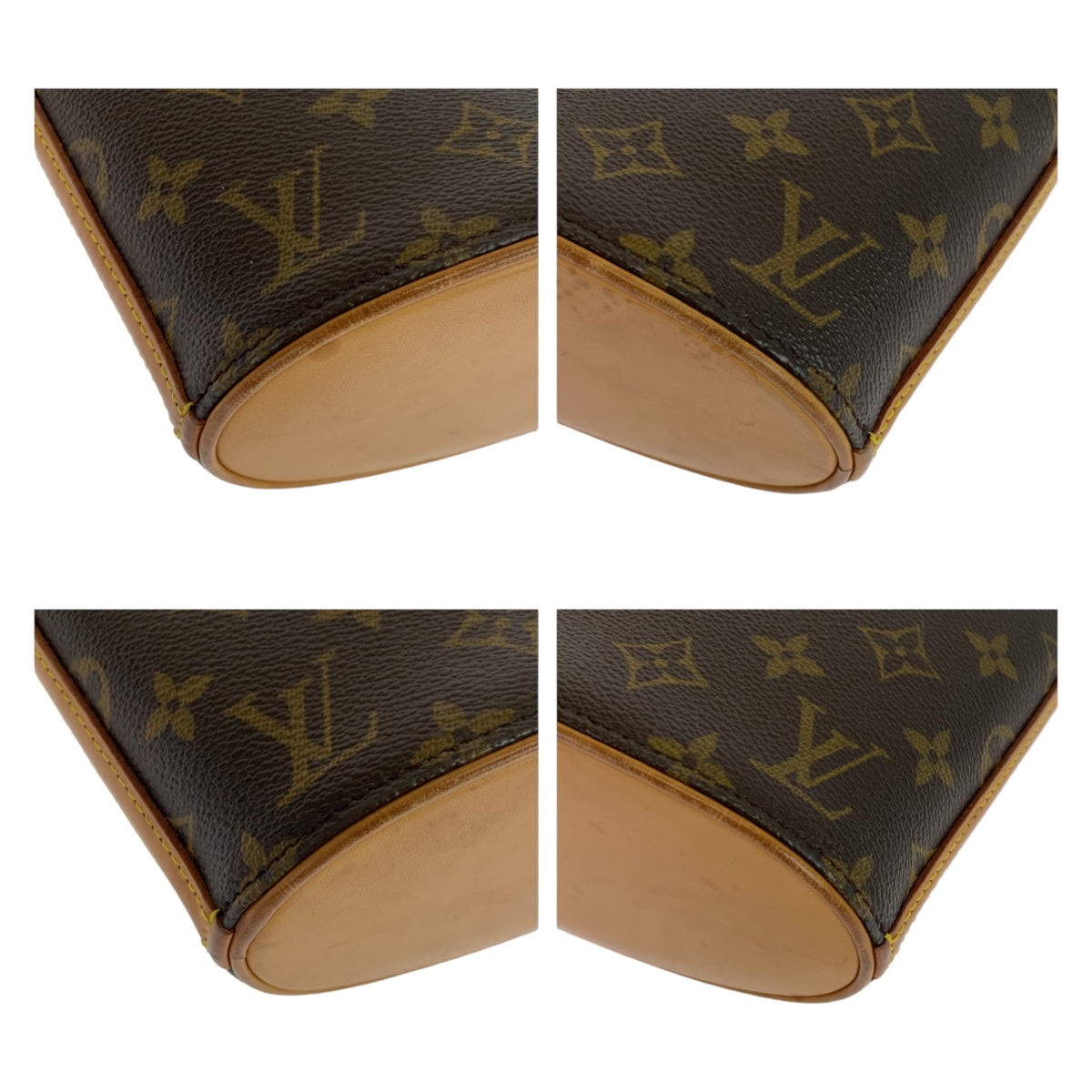 Louis Vuitton Monogram Drouot Shoulder Bag Brown