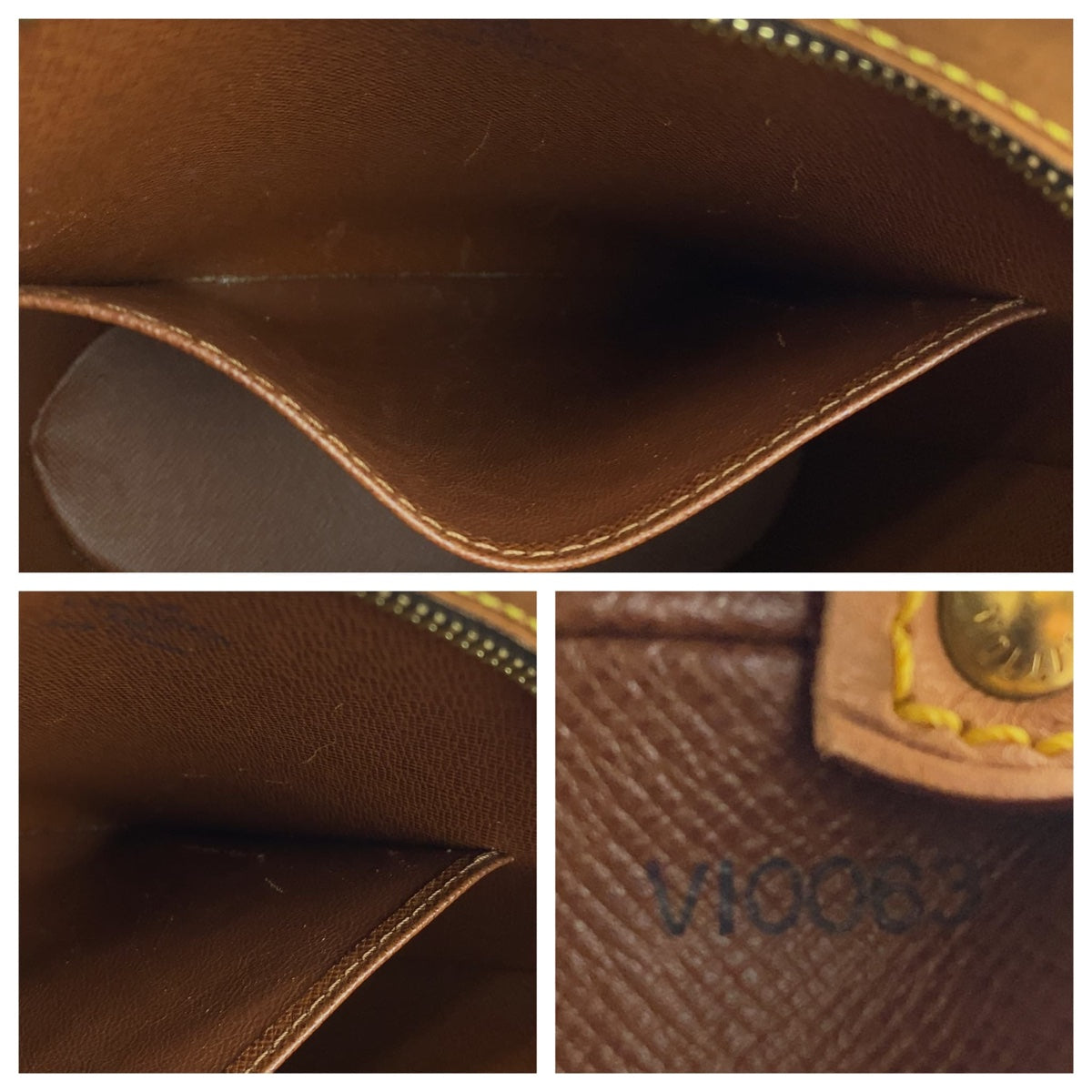 Louis Vuitton Monogram Drouot Shoulder Bag Brown