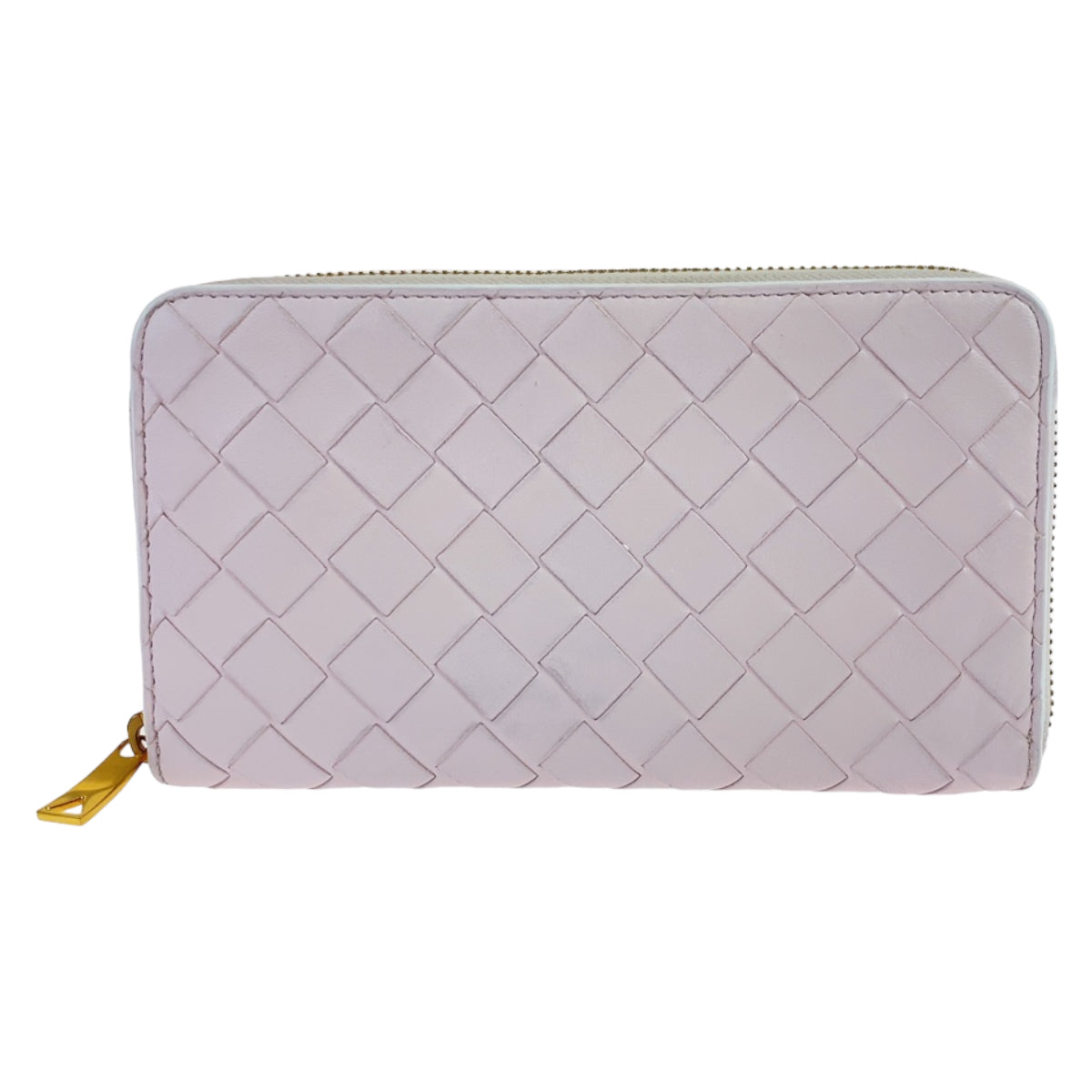 Bottega Veneta Pink Lambskin Intrecciato Wallet