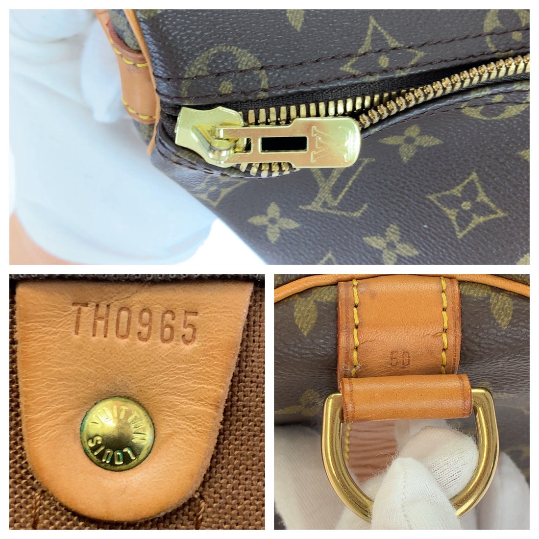 Louis Vuitton Monogram Keepall Bandouliere 50 Bag