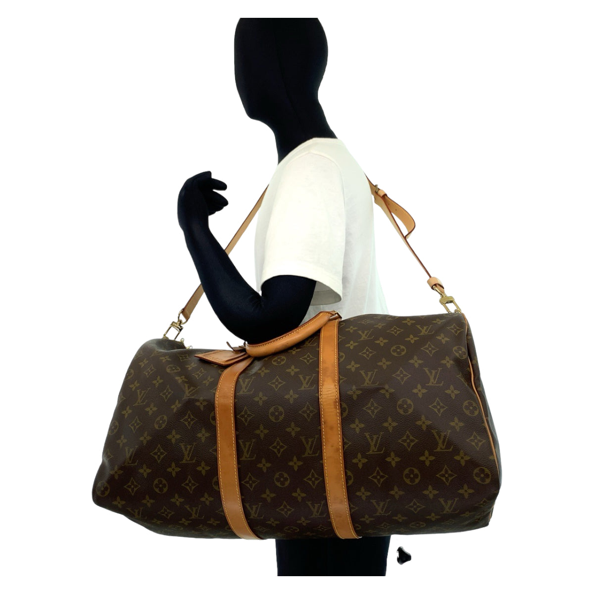 Louis Vuitton Monogram Keepall Bandouliere 50 Boston Bag M41416 in Very Good Condition