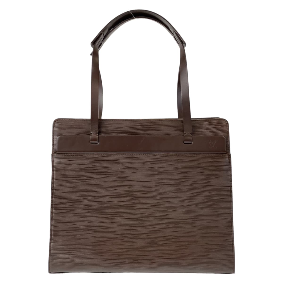 Louis Vuitton Epi Croisette PM Brown Leather Tote