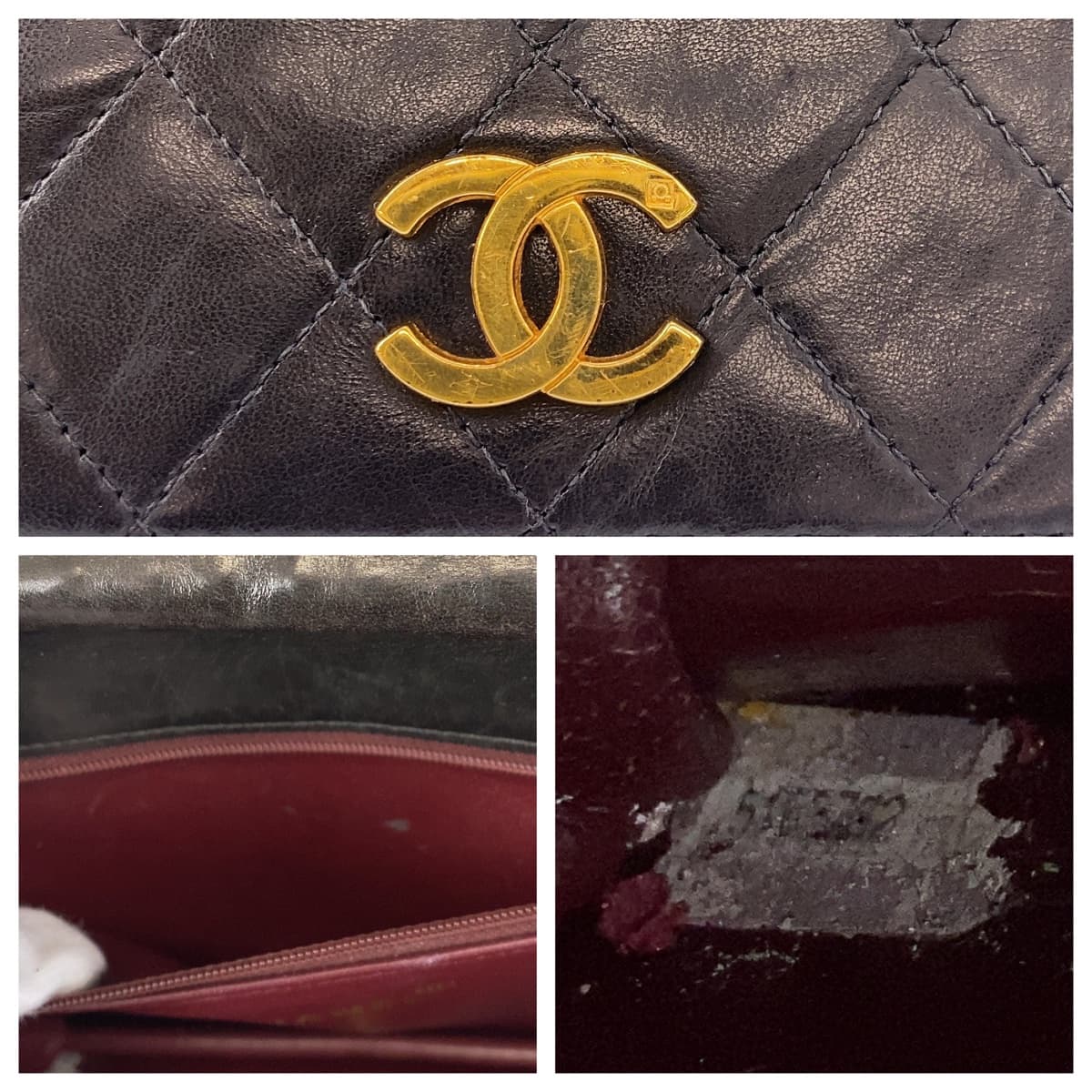 Chanel Vintage Matelasse Lambskin Shoulder Bag in Very Good Condition