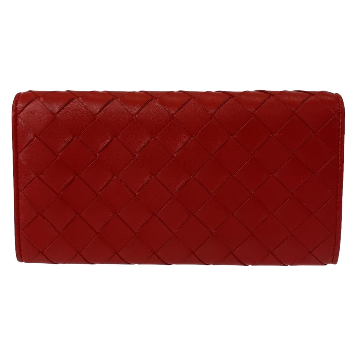 Bottega Veneta Red Leather Continental Wallet