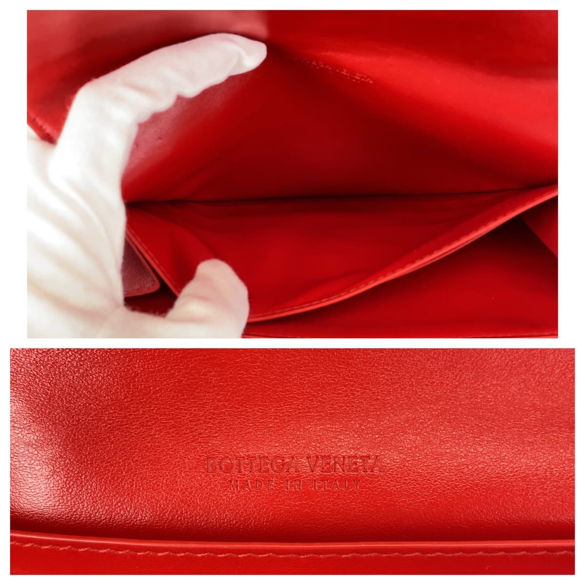 Bottega Veneta Red Leather Continental Wallet