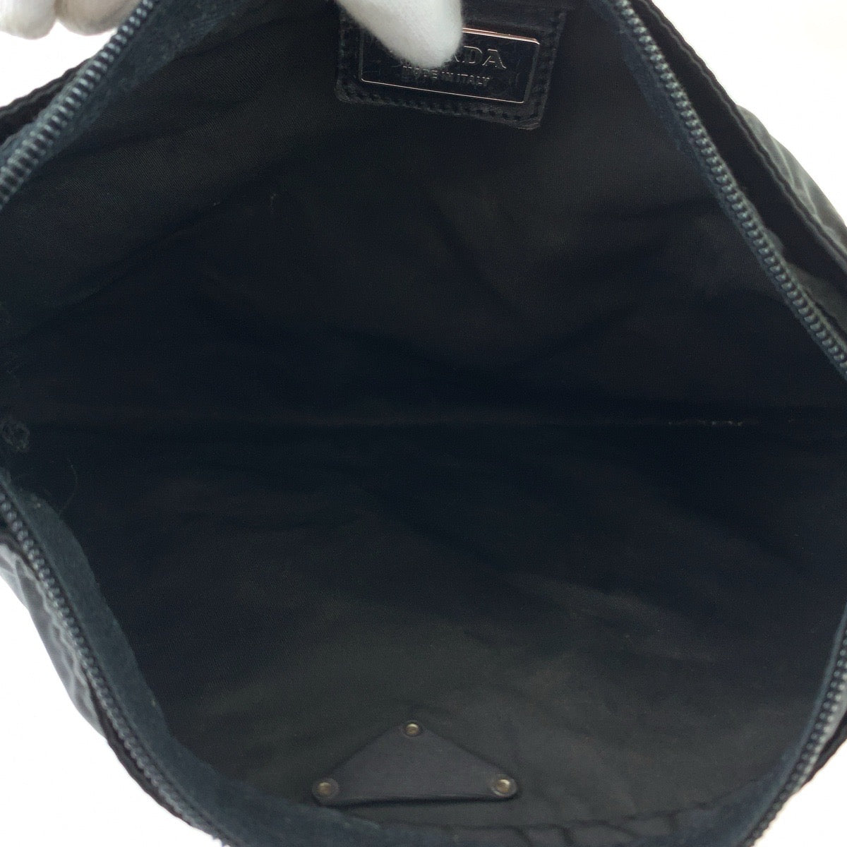 Prada Nylon Tessuto Triangle Logo Shoulder Bag