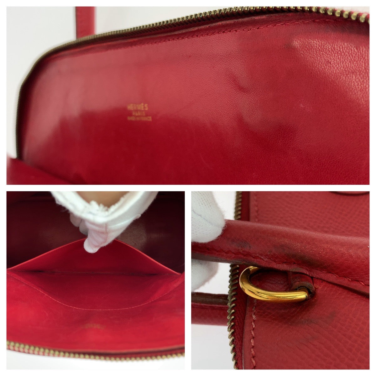 Hermes Bolide 31 Ruby Red Handbag