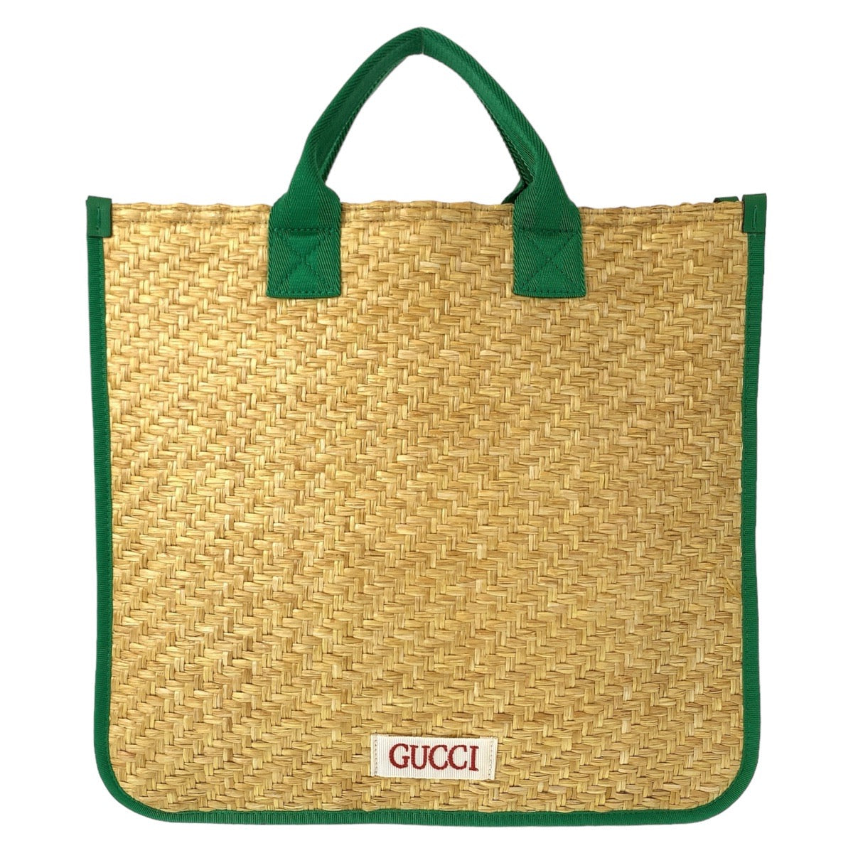 Gucci Straw Glider Tote Bag 605831 in Excellent Condition