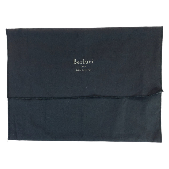 Berluti Leather Calligraphy Clutch Bag in Great Condition