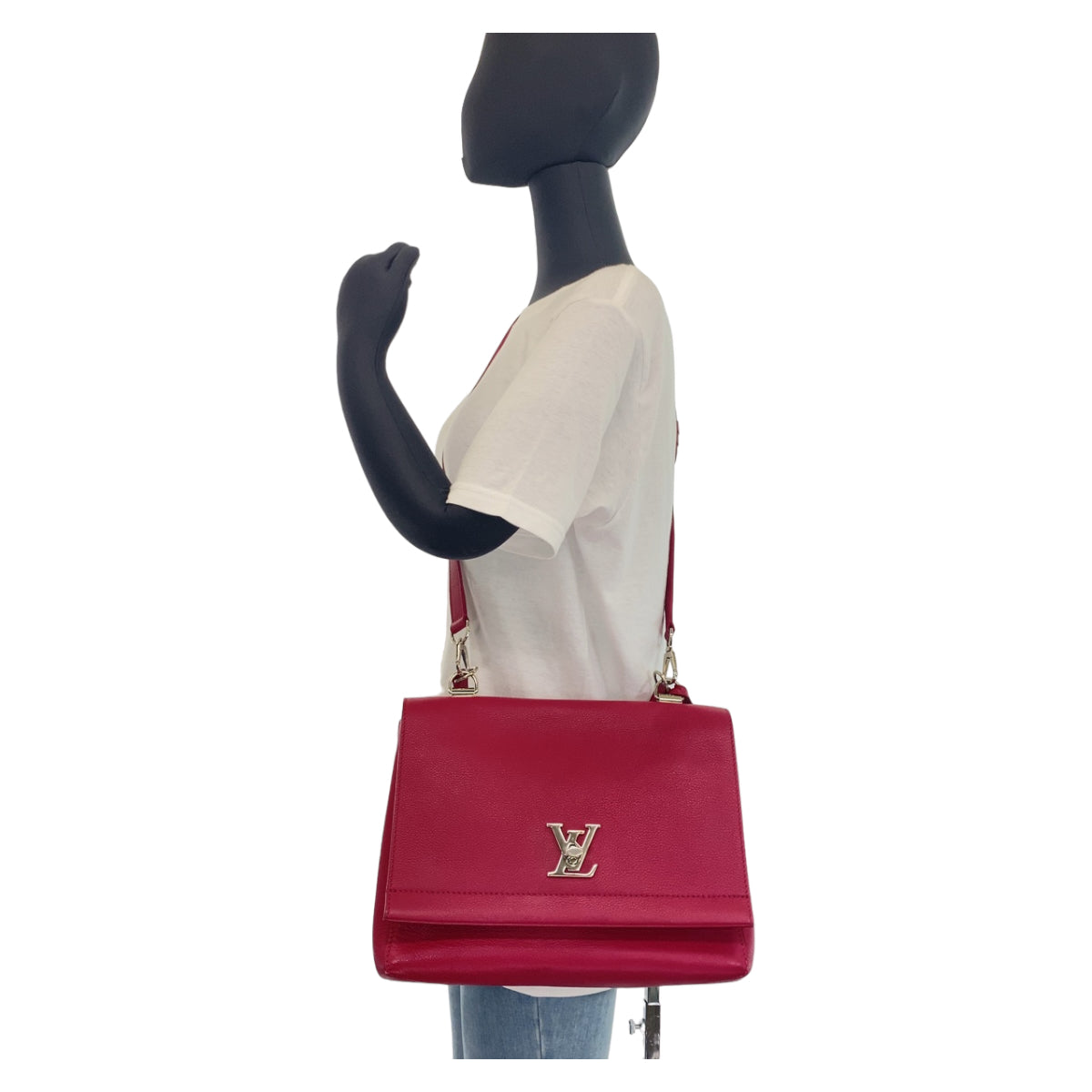 Louis Vuitton Lockme 2 Cartable Leather Handbag