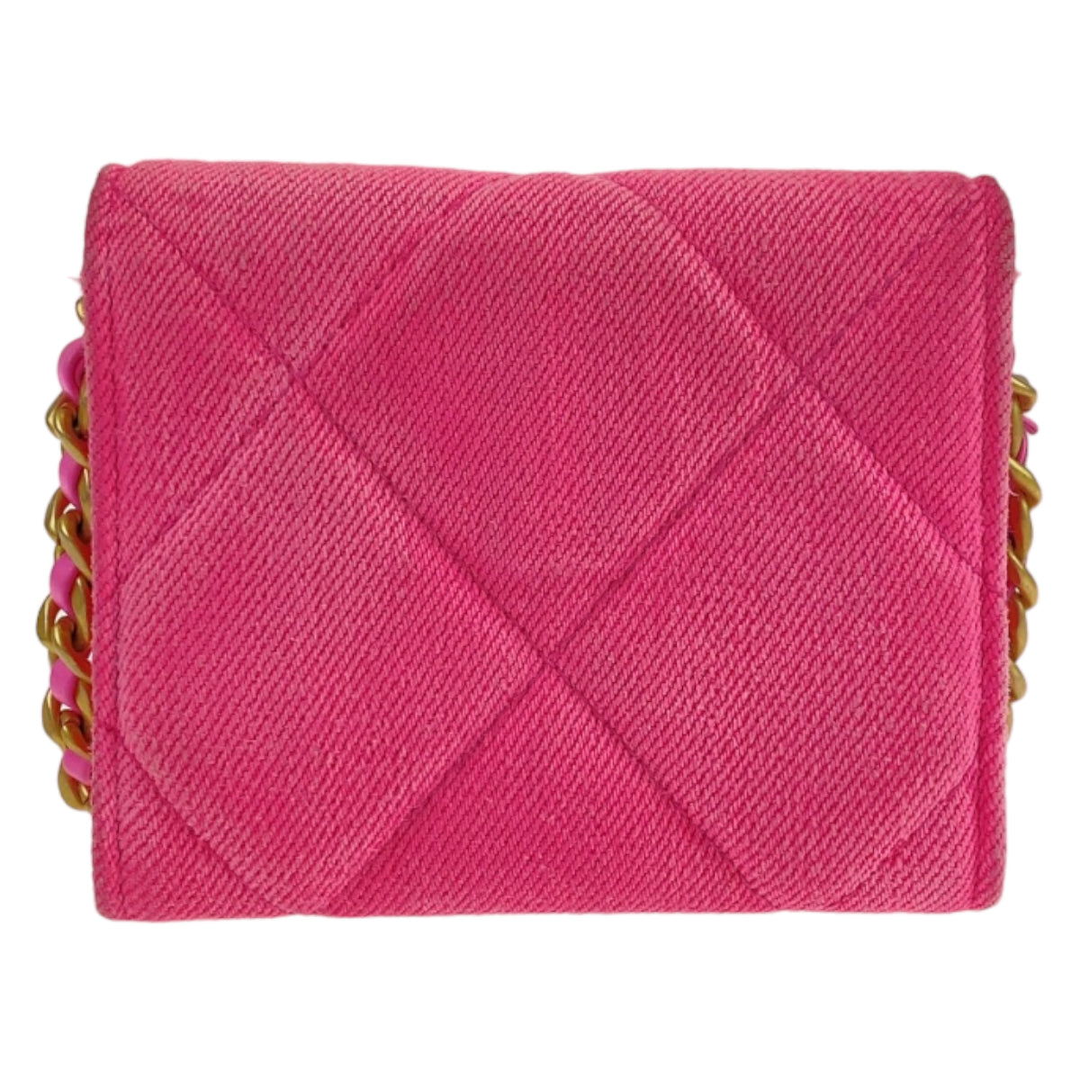 Chanel 19 Matelasse Pink Canvas Wallet