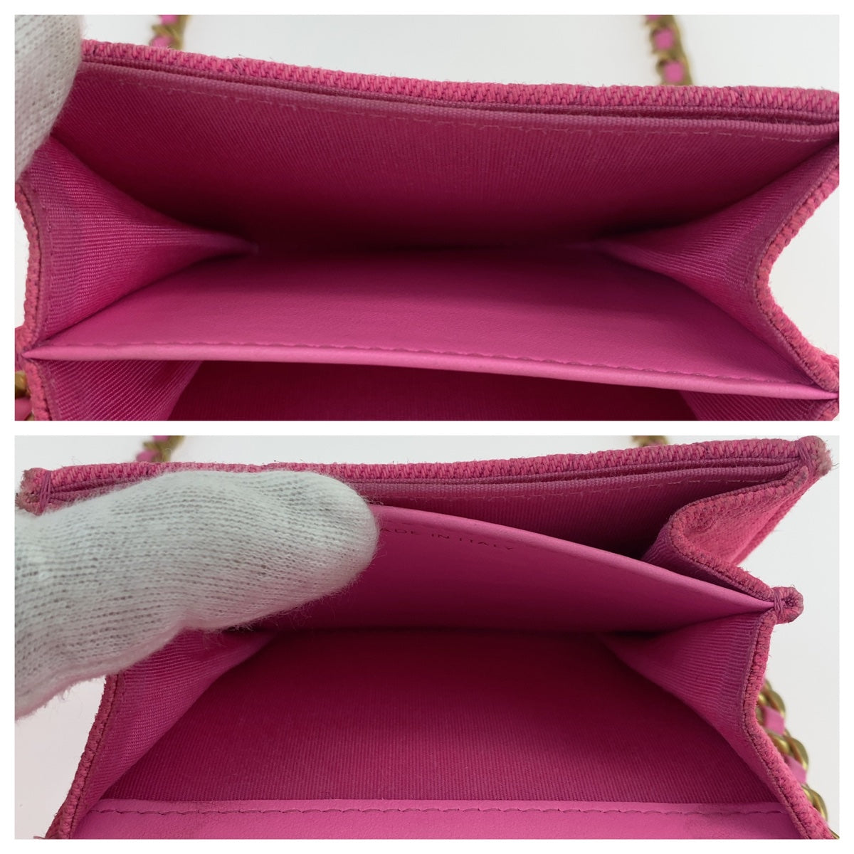 Chanel 19 Matelasse Pink Canvas Wallet