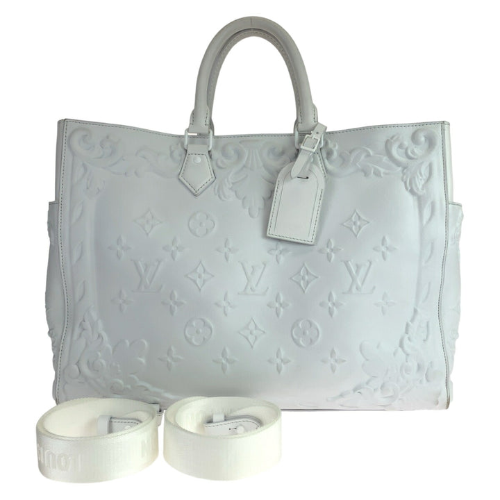 Louis Vuitton Monogram Sac Plat Optic White 2way Bag