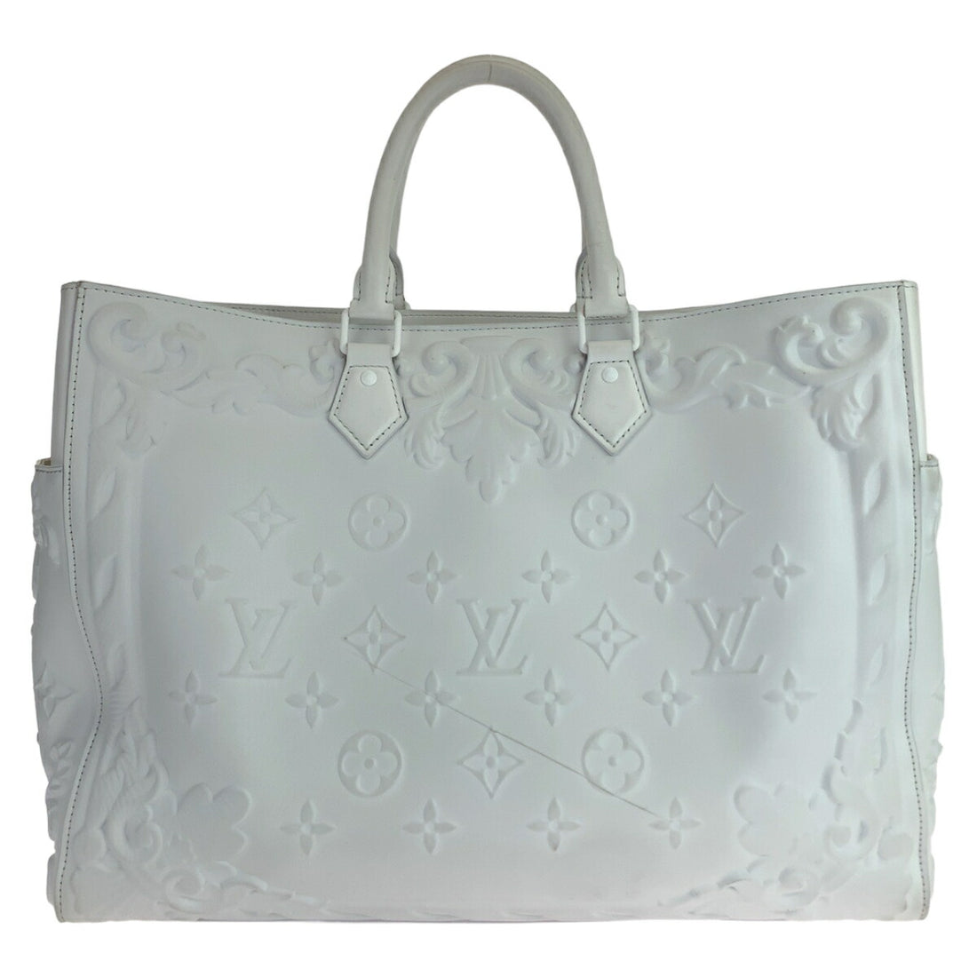 Louis Vuitton Monogram Sac Plat Optic White 2way Bag