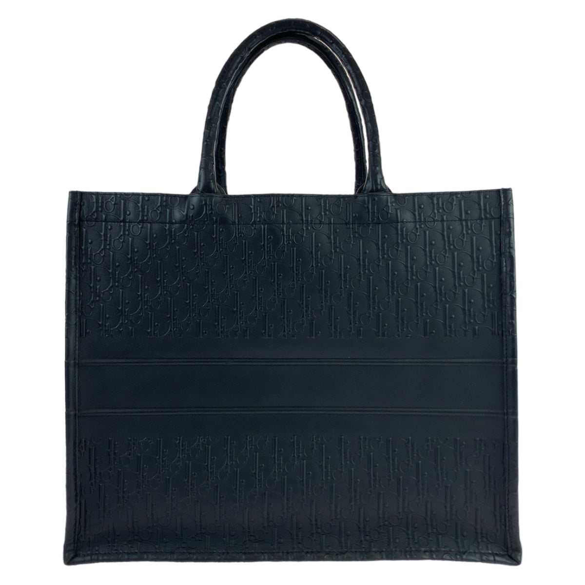 Dior Trotter Book Tote Large Black Calfskin