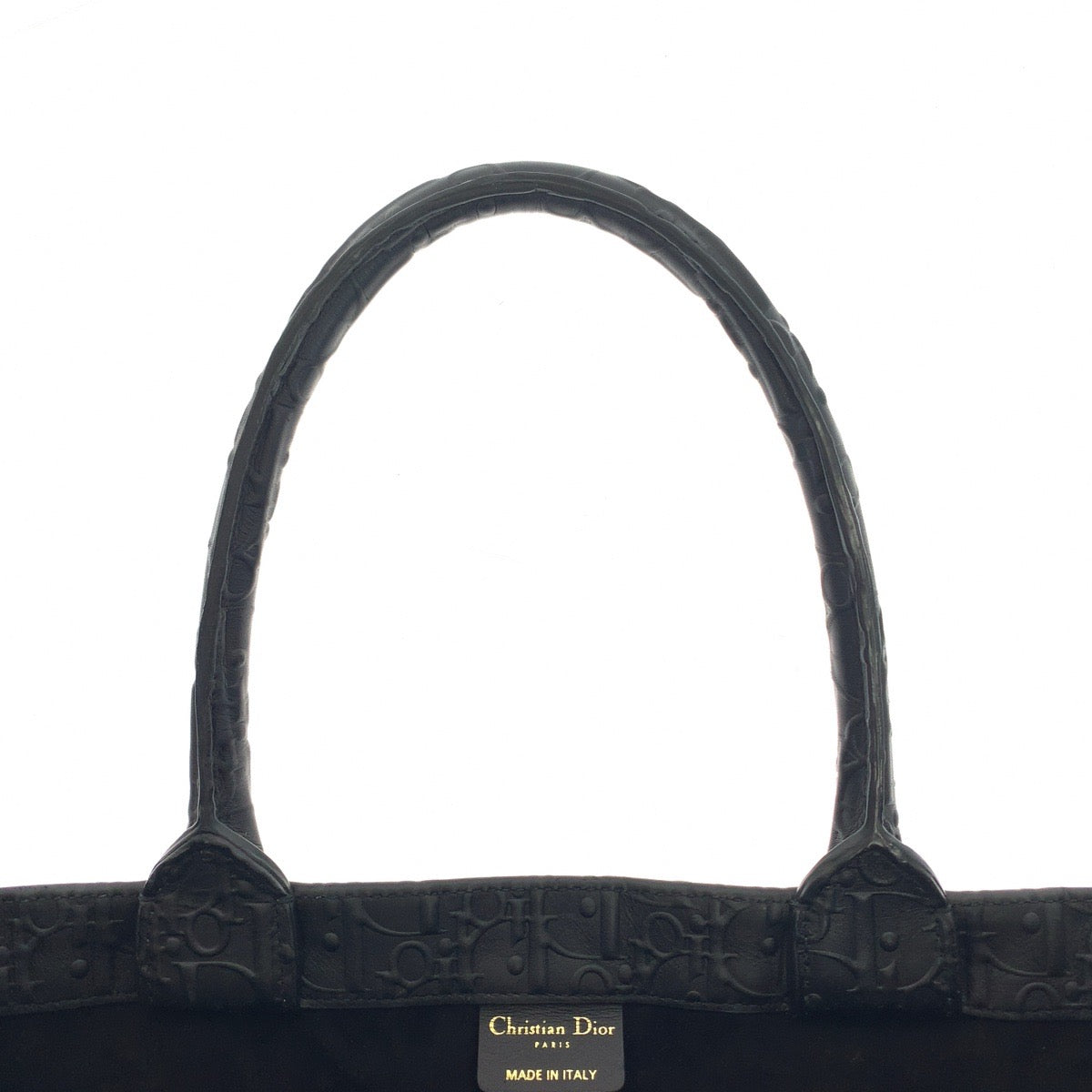 Dior Trotter Book Tote Large Black Calfskin