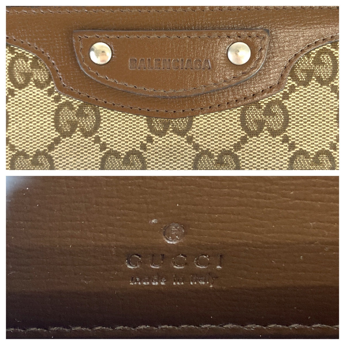 Gucci GG Canvas/Leather Balenciaga The Hacker Project Neo Classic Long Wallet in Great Condition