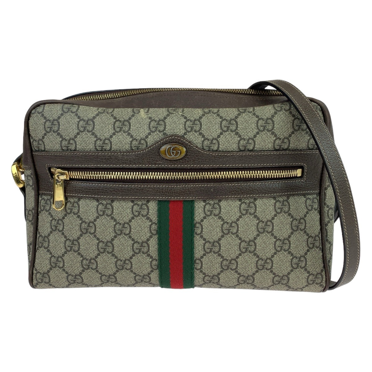 Gucci Ophidia GG Supreme Canvas Leather Shoulder Bag 517080 in Very Good Condition