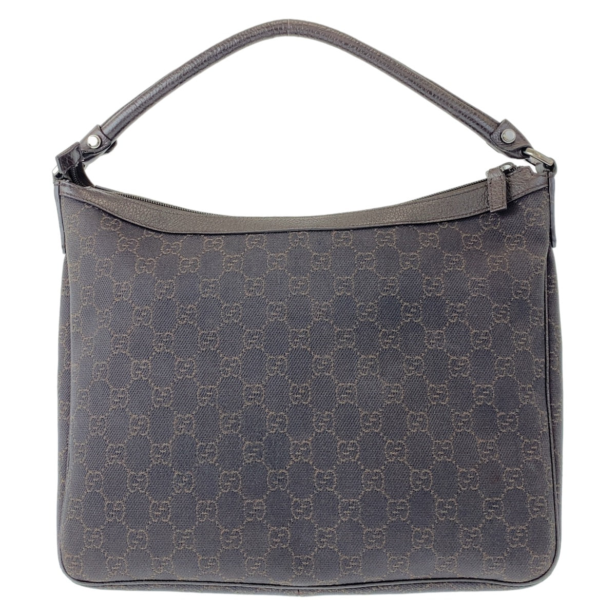 Gucci Abbey GG Canvas Leather Shoulder Handbag