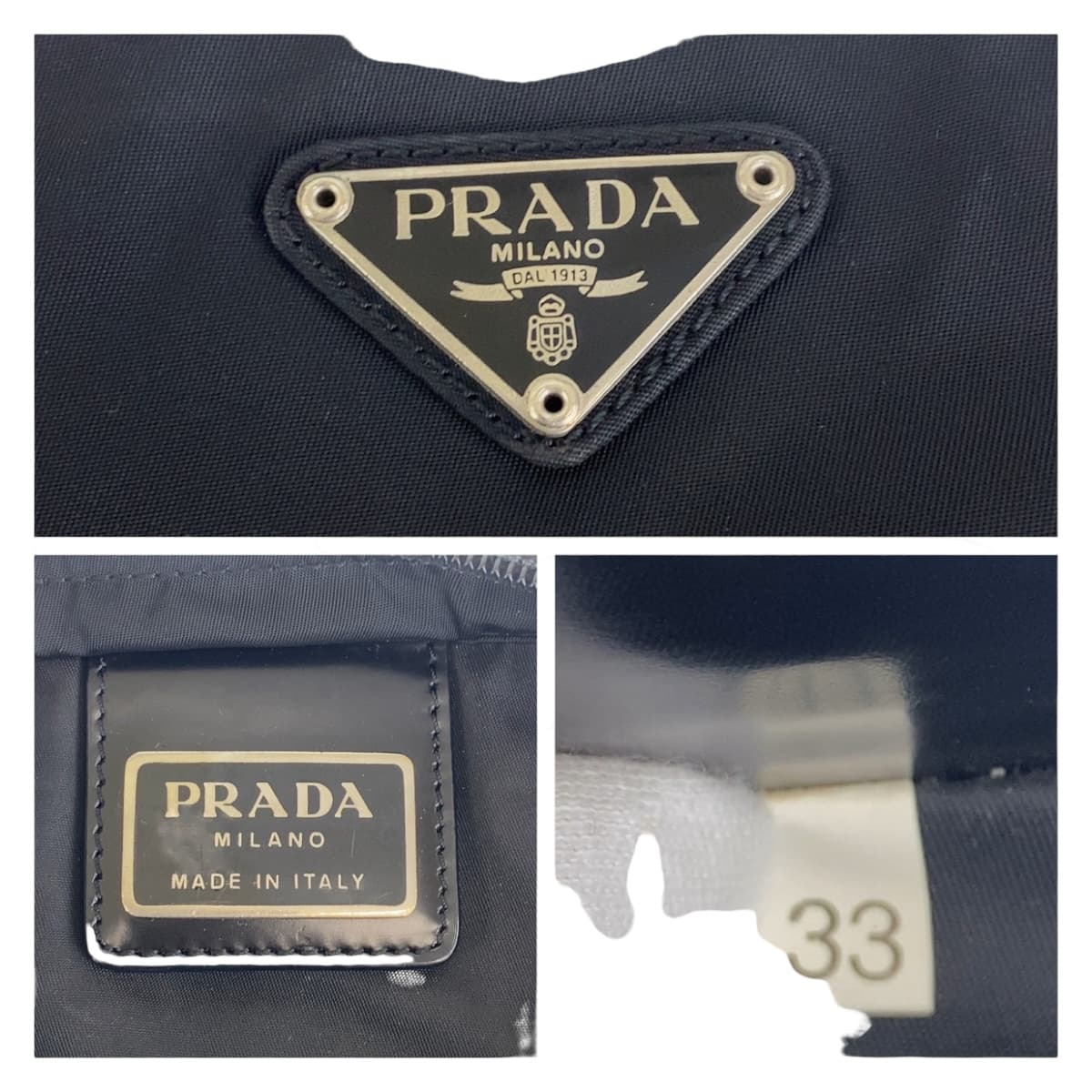 Prada Nylon Tessuto Triangle Logo Shoulder Bag