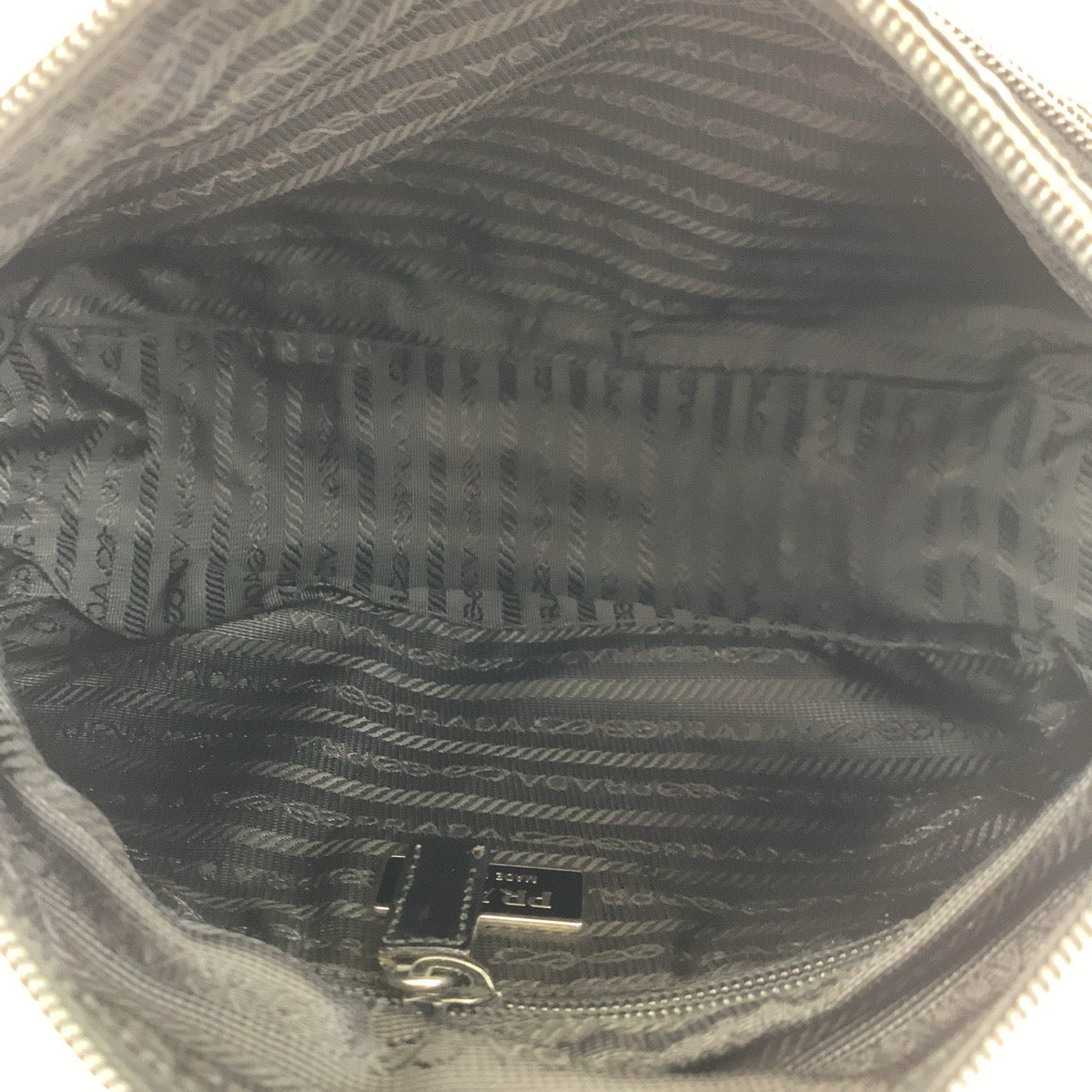 Prada Nylon Tessuto Logo Plate Messenger Bag