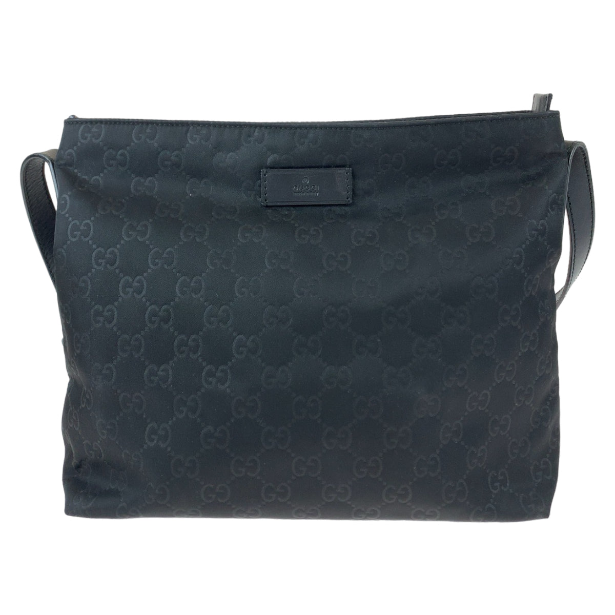 Gucci Embossed Nylon GG Pattern Shoulder Bag 314529 in Very Good Condition