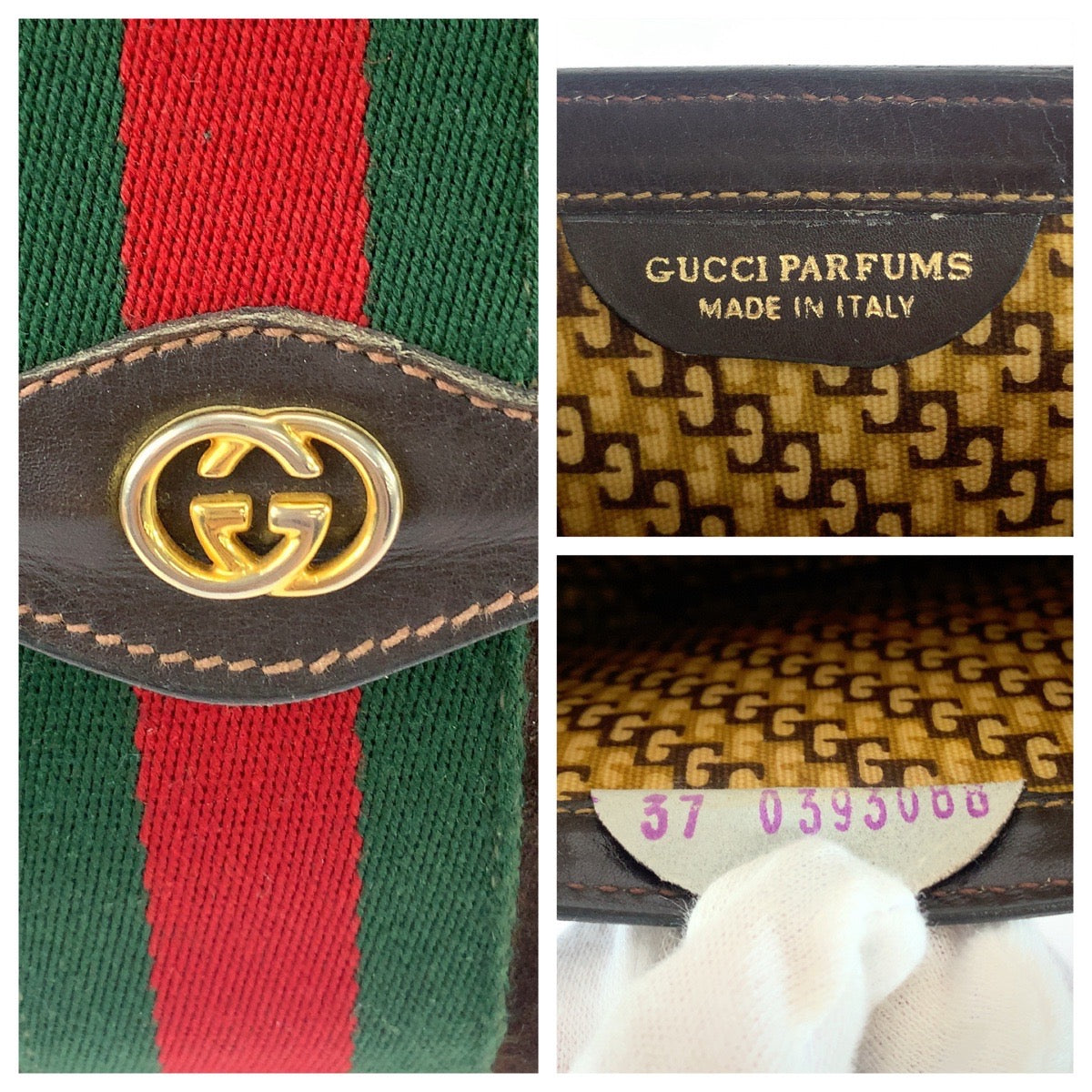 Gucci Vintage Suede Leather Clutch Bag