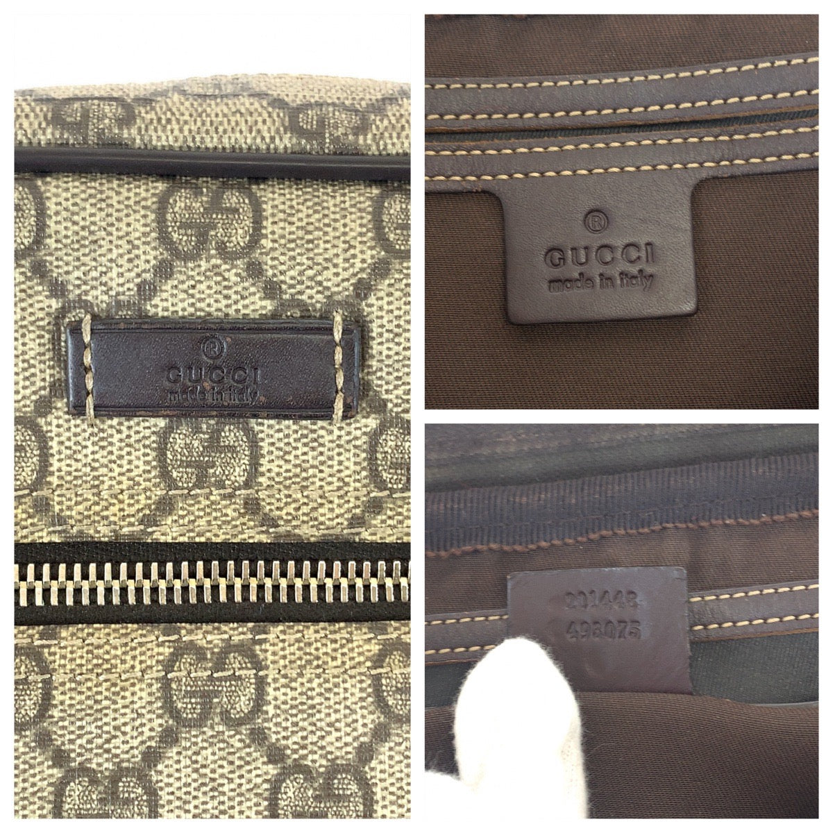 Gucci GG Supreme Canvas Shoulder Messenger Bag in Very Good Condition