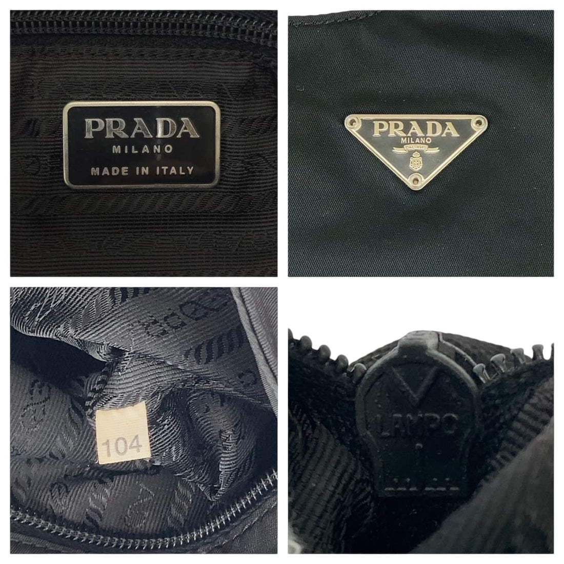 Prada Nylon Tessuto Triangle Logo Crossbody Bag