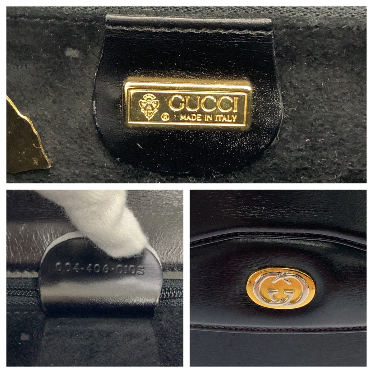 Gucci Vintage Leather Shoulder Bag 406864 in Very Good Condition