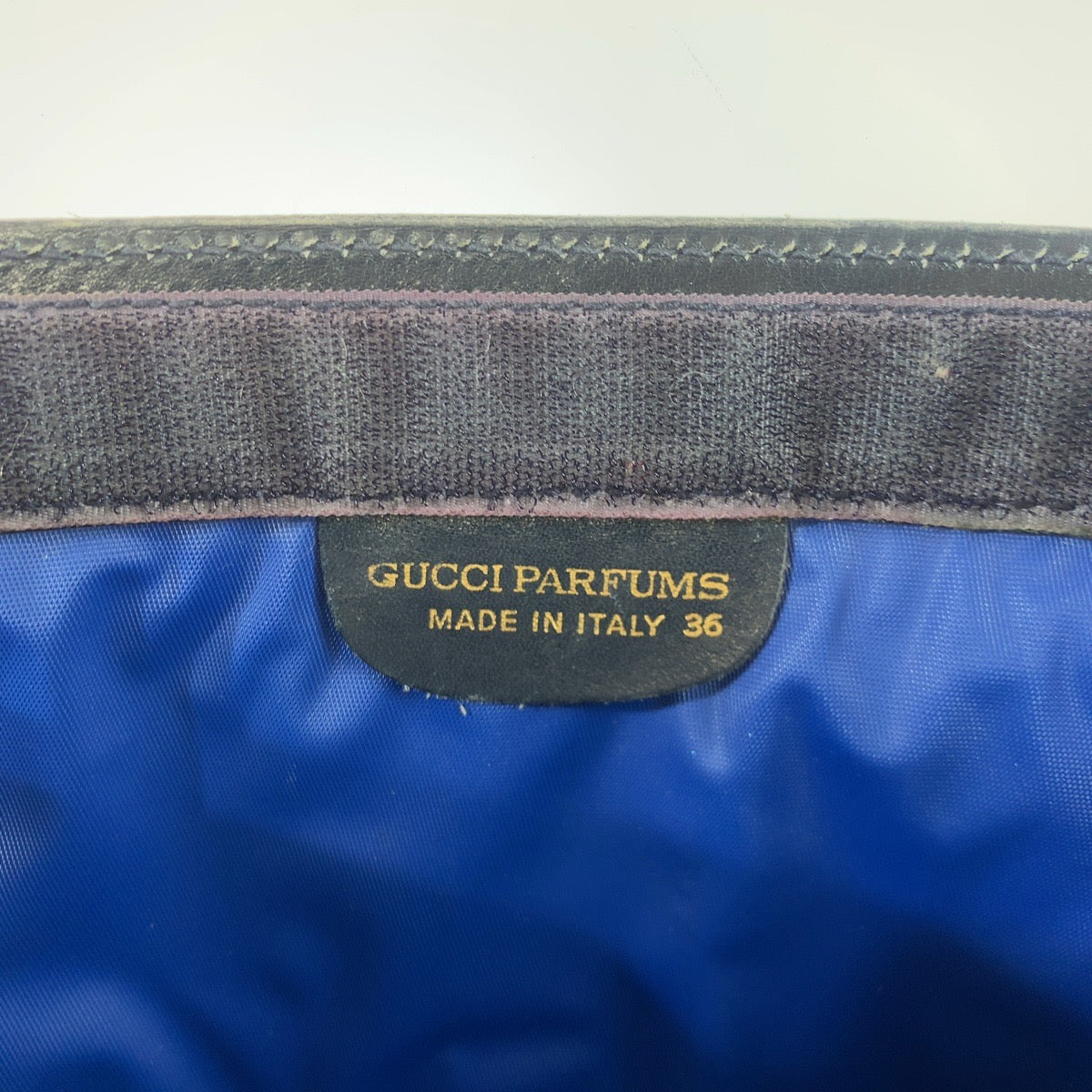 Gucci GG Supreme Canvas Leather Clutch Bag