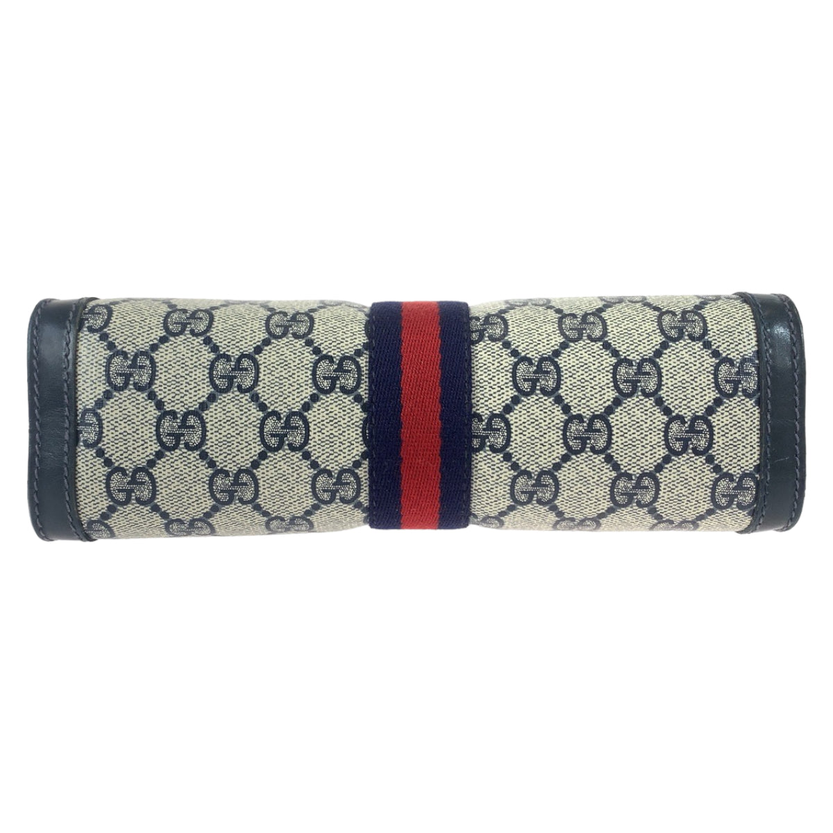 Gucci GG Supreme Canvas Leather Clutch Bag