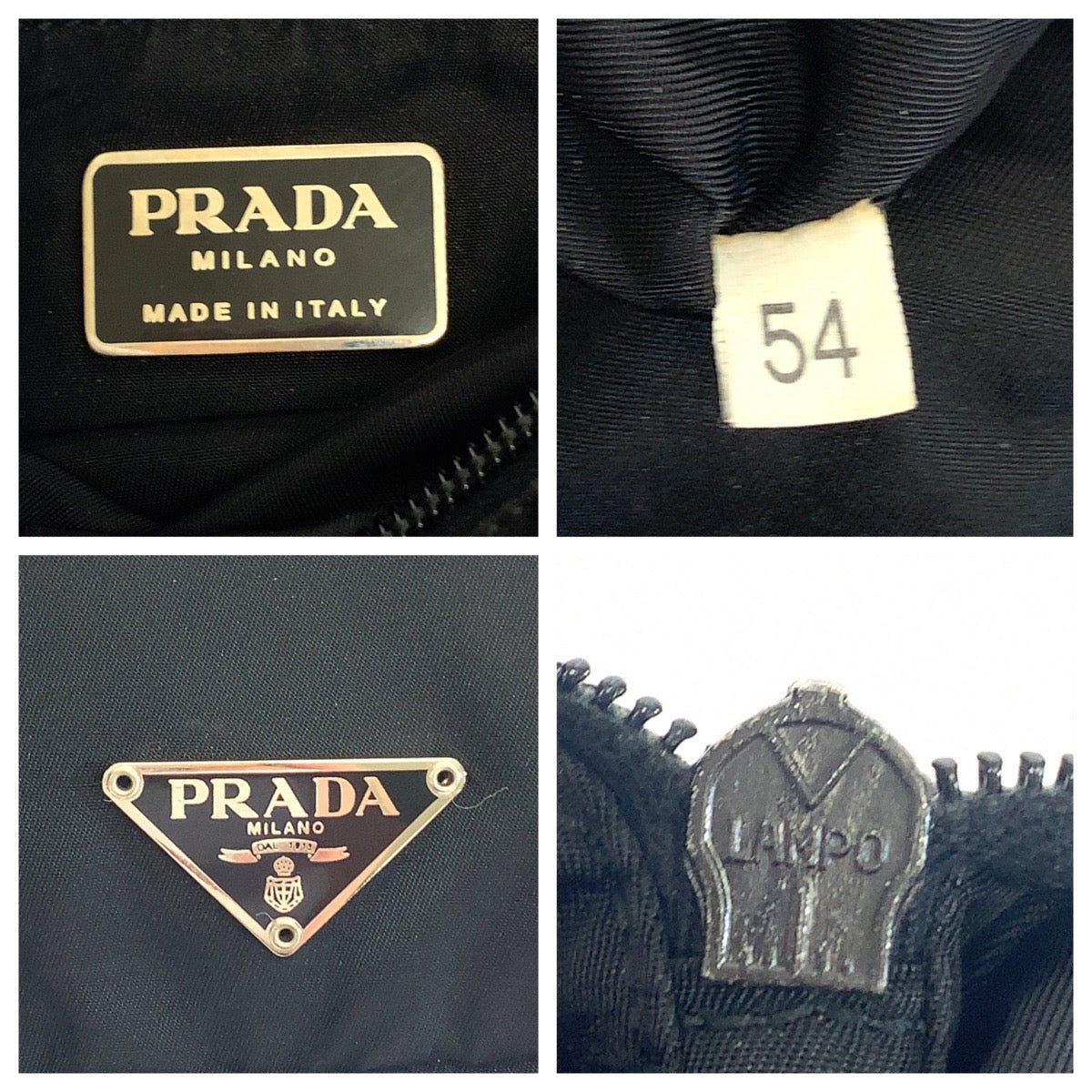 Prada Nylon Tessuto Triangle Logo Shoulder Bag