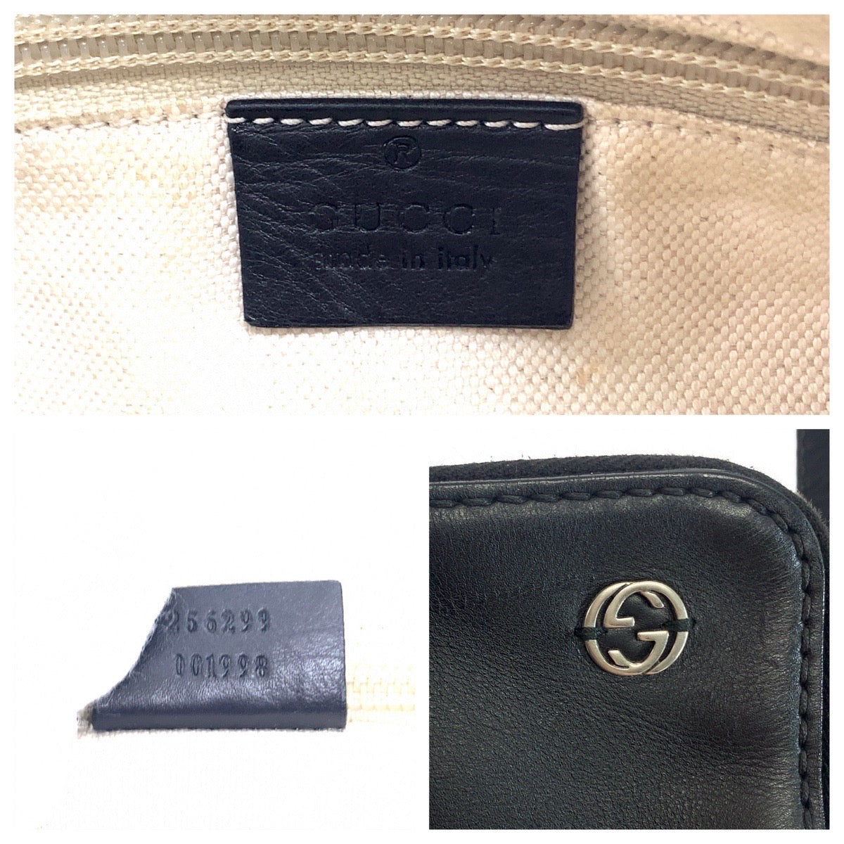 Gucci Leather Interlocking Shoulder Bag