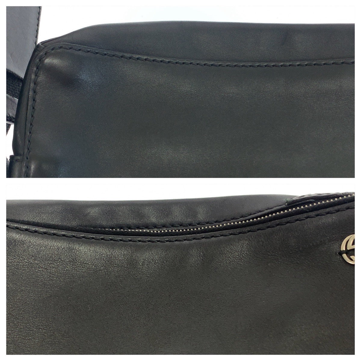 Gucci Leather Interlocking Shoulder Bag